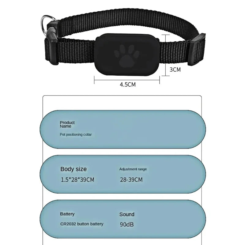 Smart Pet GPS Tracker with Adjustable Collar - Keep Your Cat and Dog Safe and Sound!