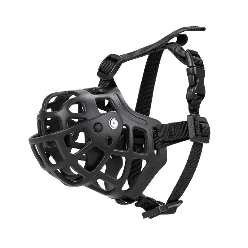 Soft and Safe Silicone Dog Muzzle - Breathable Anti-Biting Mouth Mask for Medium to Large Dogs, Perfect for Outdoor Adventures